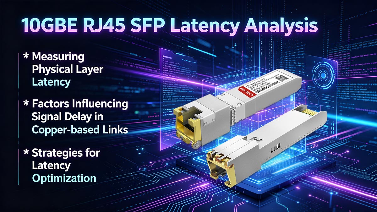 تحليل زمن استجابة منفذ SFP RJ45 بسرعة 10 جيجابت إيثرنت