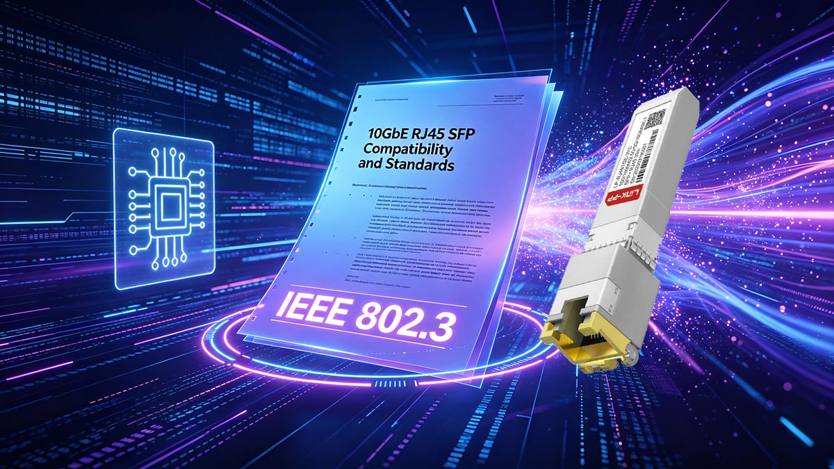 التوافق والمعايير الخاصة بـ 10GbE RJ45 SFP