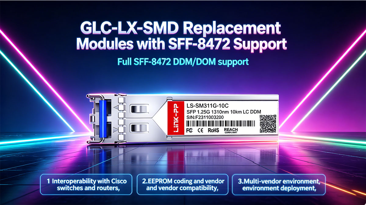 SFF-8472対応のGLC-LX-SMD交換用モジュール
