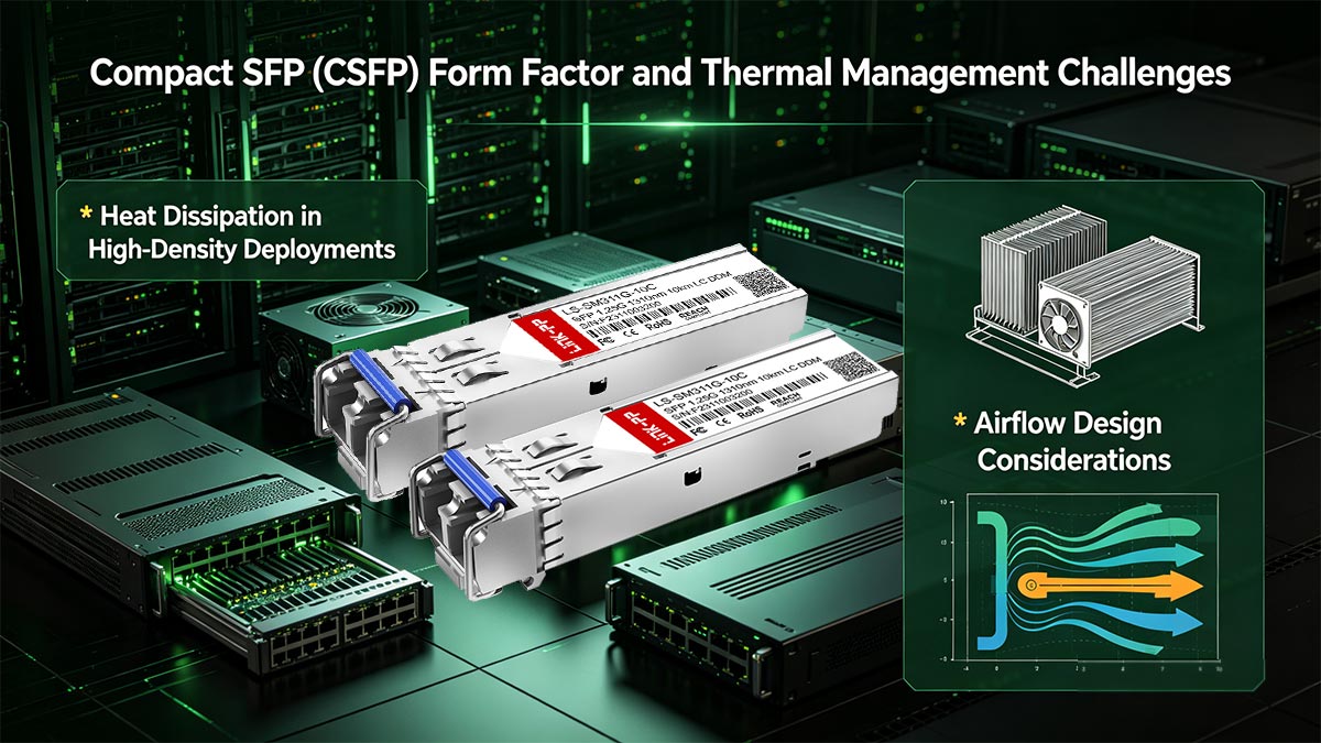 تحديات إدارة الحرارة في عامل الشكل المدمج SFP (CSFP)