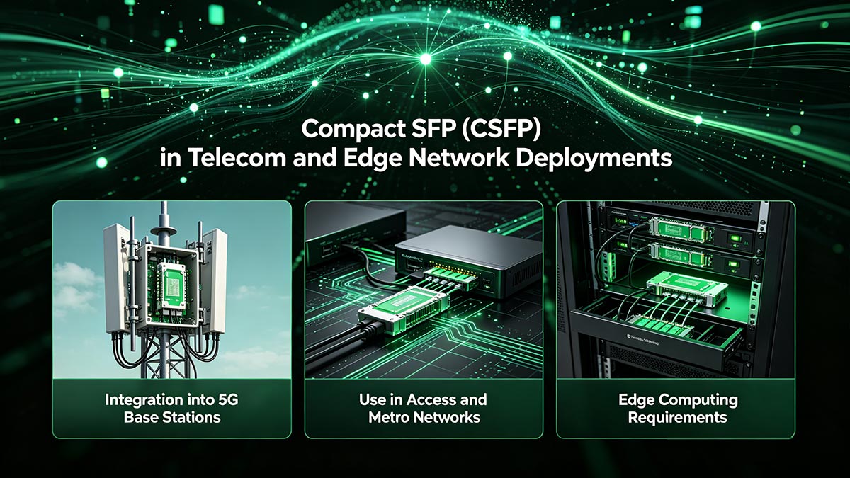 تقنية SFP المدمجة (CSFP) في عمليات نشر شبكات الاتصالات وشبكات الحافة