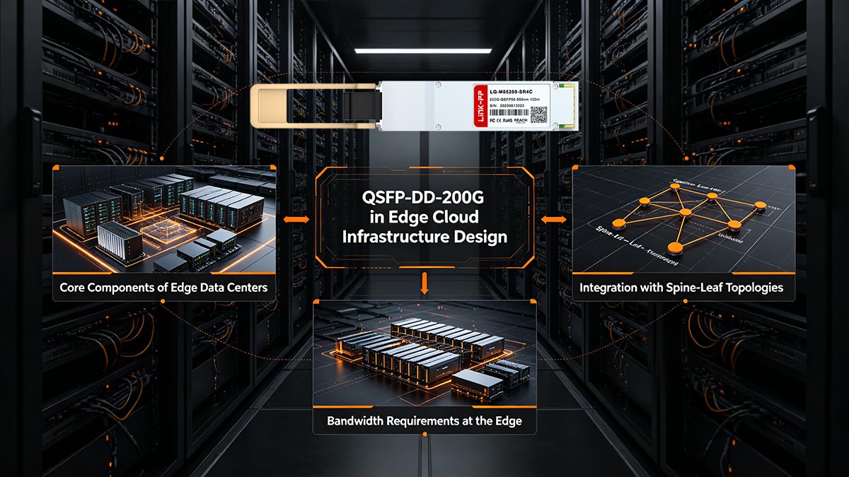 エッジクラウドインフラストラクチャ設計におけるQSFP-DD-200G