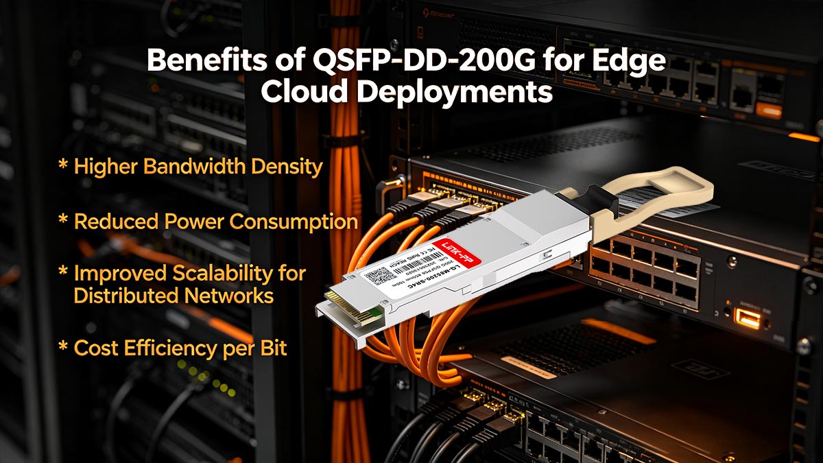 エッジクラウド展開におけるQSFP-DD-200Gの利点