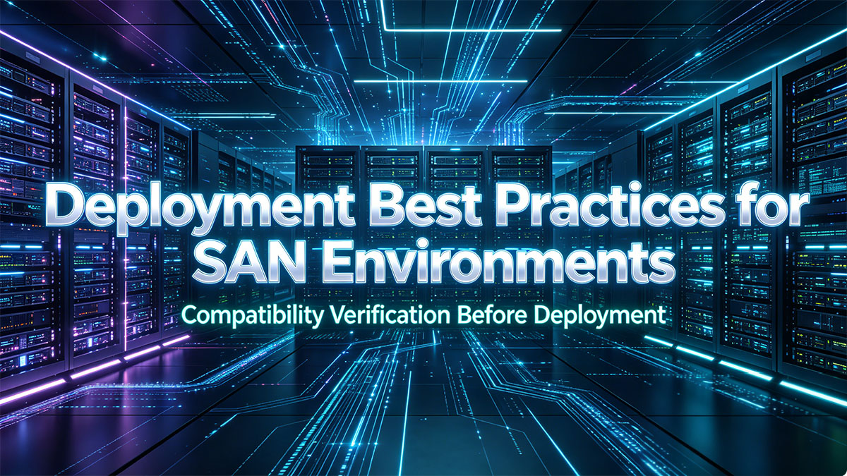 Deployment Best Practices for SAN Environments