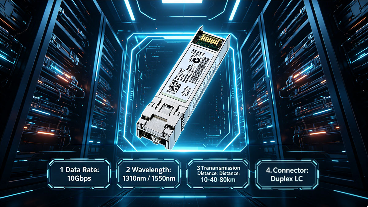 Key Specifications of Cisco 10GB Single Mode SFP