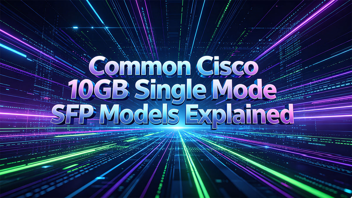 Common Cisco 10GB Single Mode SFP Models Explained