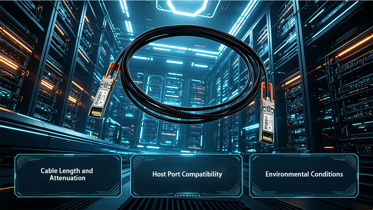 Factors Affecting SFP-H25G-CU5M Performance