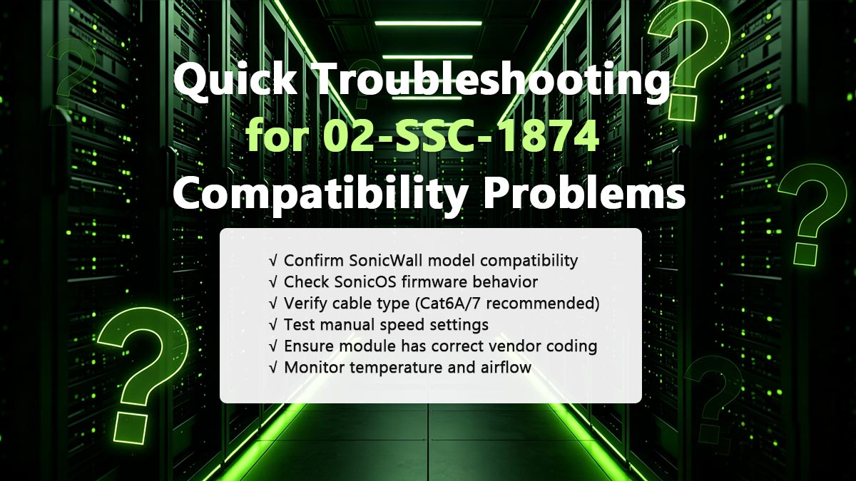 Problemi di compatibilità comuni del modello 02-SSC-1874 e come evitarli