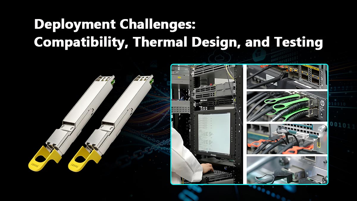 1.6T optical transceivers Deployment Challenges: Compatibility, Thermal Design, and Testing