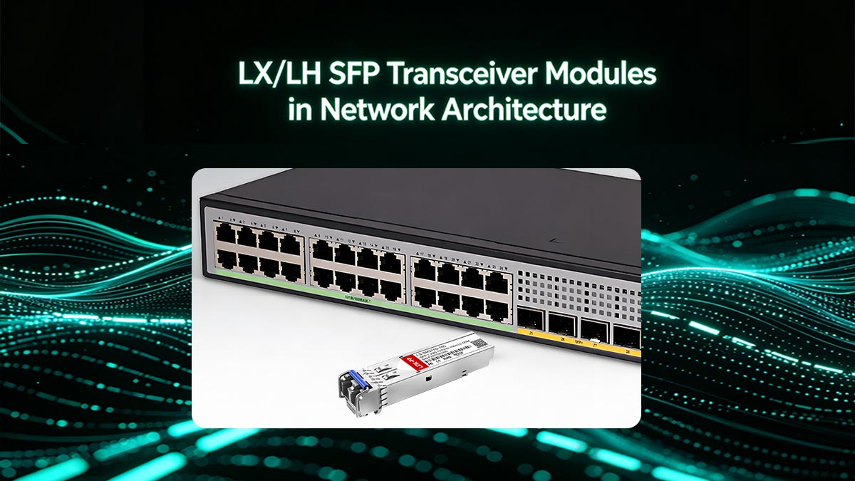 Módulos transceptores SFP LX LH en arquitectura de red