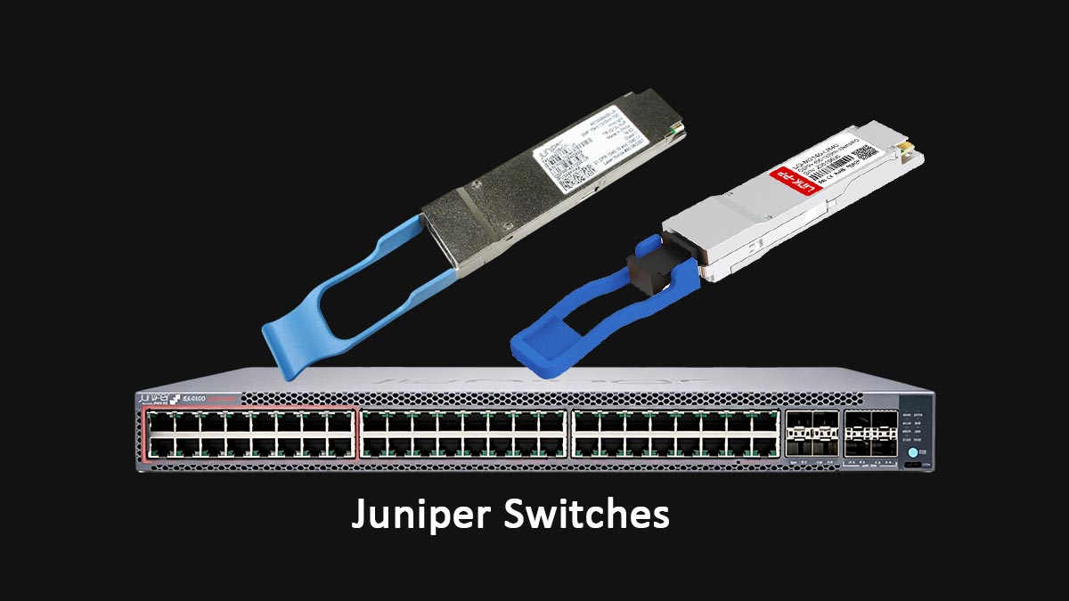 ما هي محولات جونيبر التي تدعم QSFPP-4X10GE-LR؟