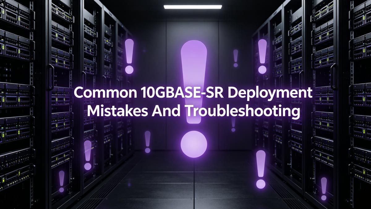 أخطاء شائعة في نشر تقنية 10GBASE-SR وكيفية حلها