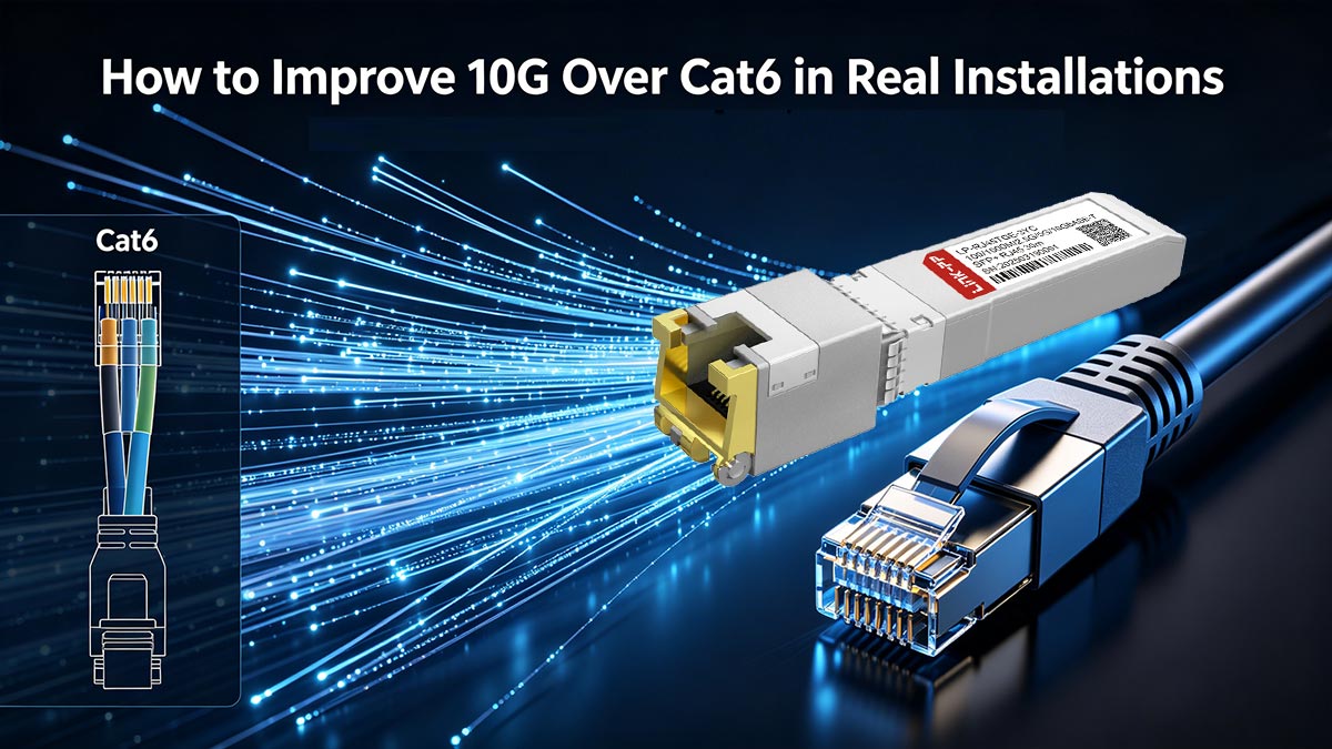 実際の設置環境でCat6よりも10Gの性能を向上させる方法