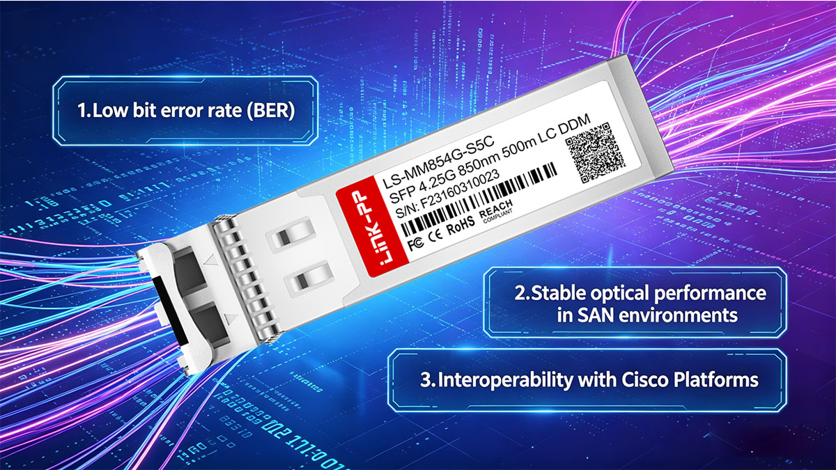 Caratteristiche principali e vantaggi del modulo DS-SFP-FC4G-SW