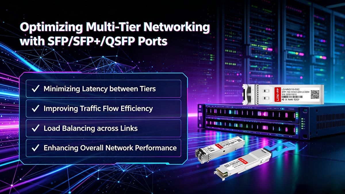 Optimisation des réseaux multi-niveaux avec les ports SFP, SFP+ et QSFP