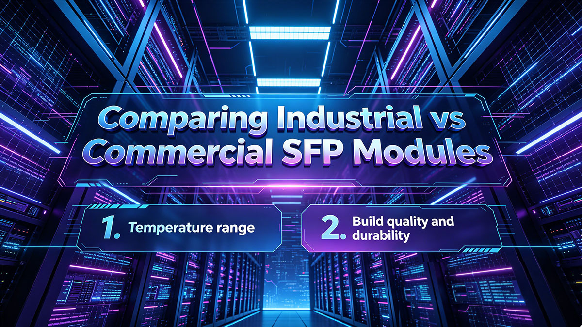 Confronto tra moduli SFP industriali e commerciali