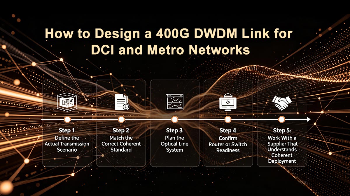 DCIおよびメトロネットワーク向け400G DWDMリンクの設計方法