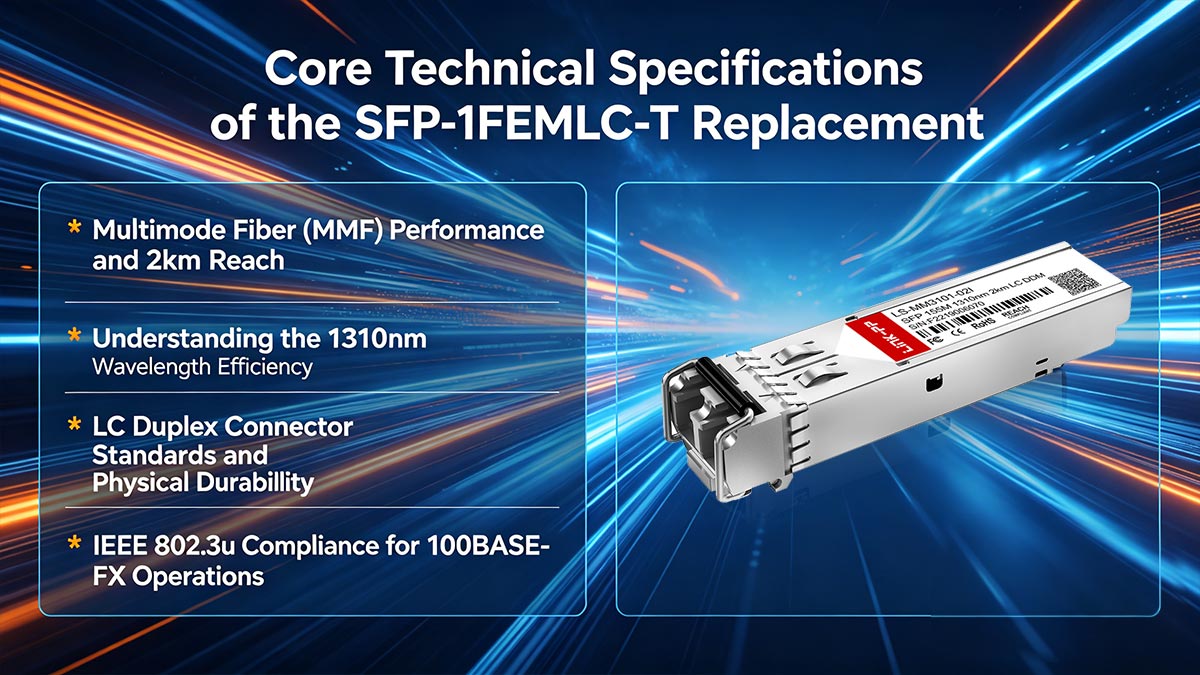 SFP-1FEMLC-T代替品の主要技術仕様