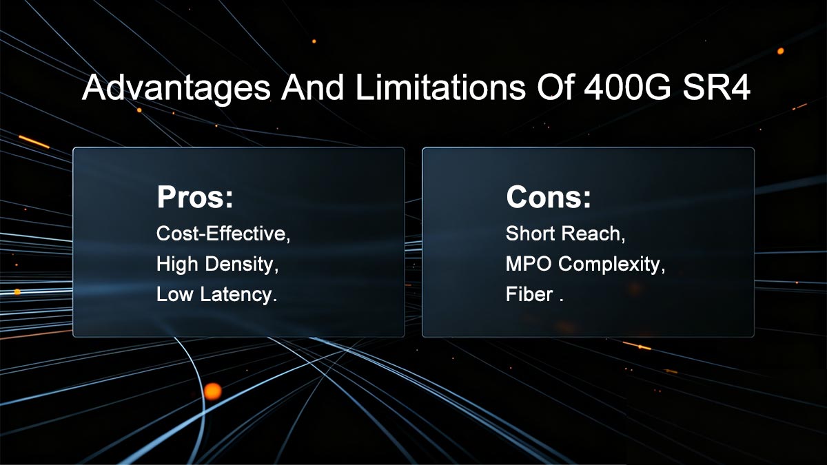 dvantages And Limitations Of 400G SR4