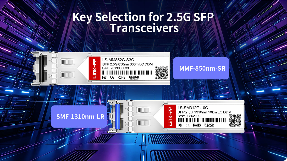 Principais fatores de seleção para transceptores SFP de 2.5G