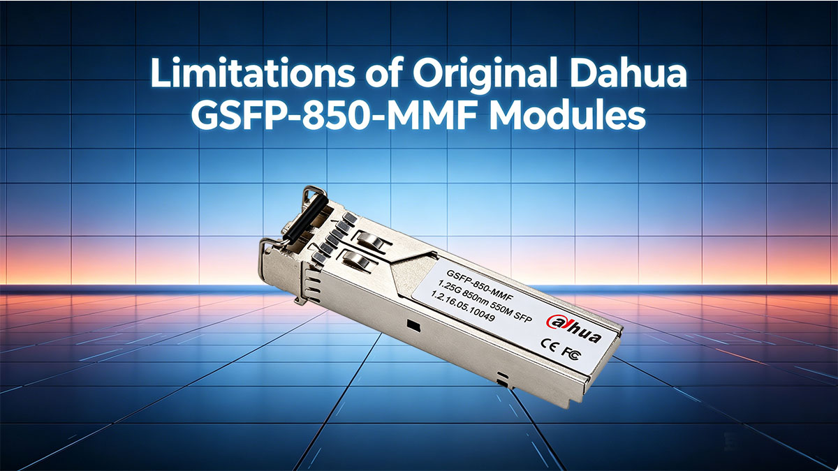 Limitaciones de los módulos originales Dahua GSFP-850-MMF