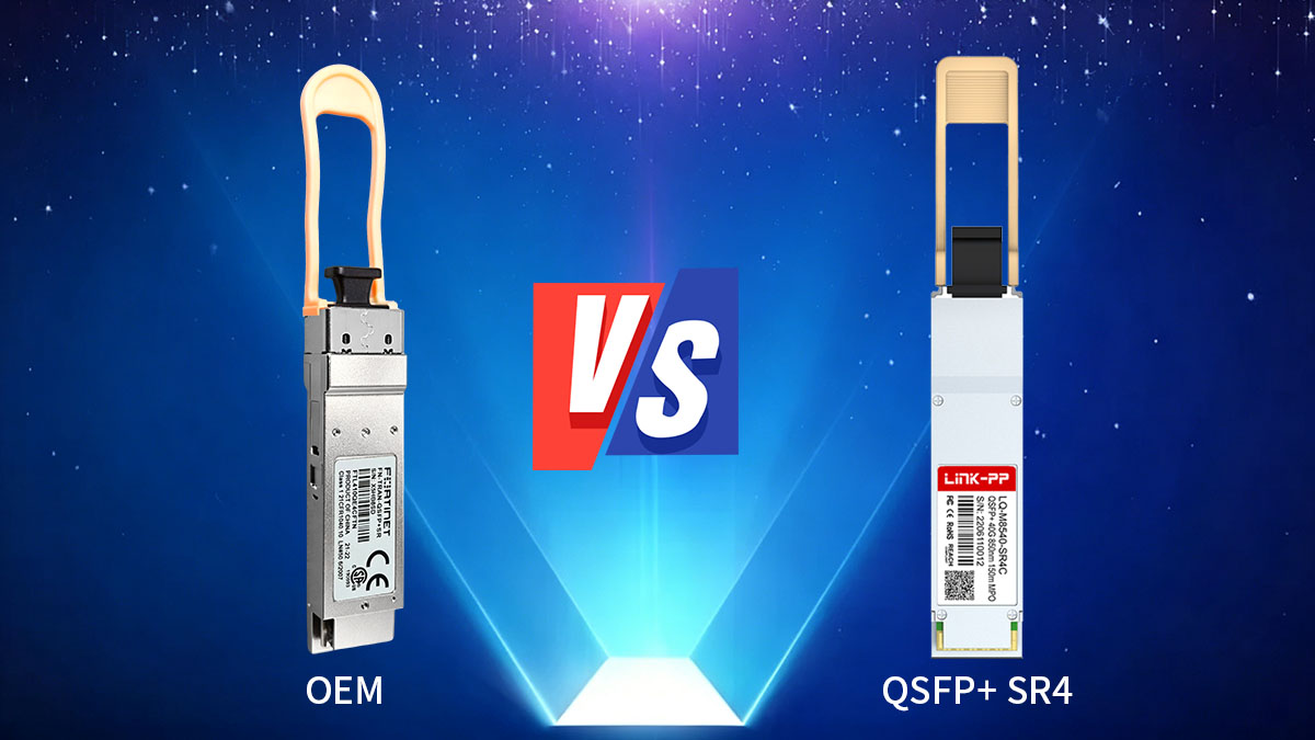 Comparaison des modules QSFP+ SR4 OEM et compatibles