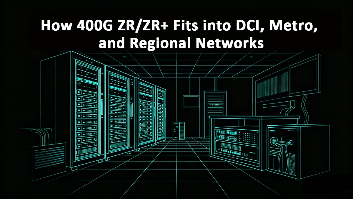 Cómo se integra 400G ZR/ZR+ en redes DCI, metropolitanas y regionales