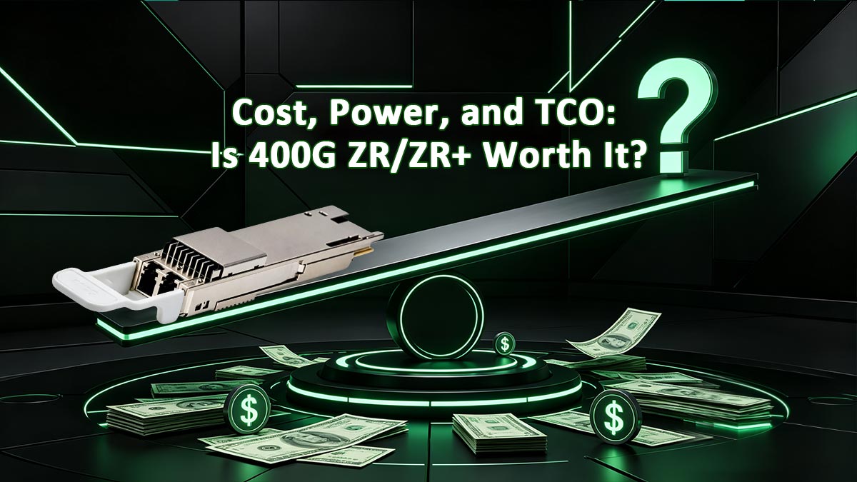 Coste, potencia y coste total de propiedad: ¿Merece la pena la tecnología 400G ZR/ZR+?