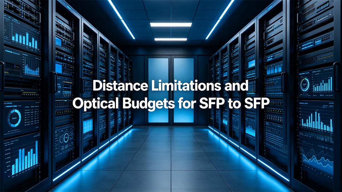 Limitaciones de distancia y presupuestos ópticos para SFP a SFP