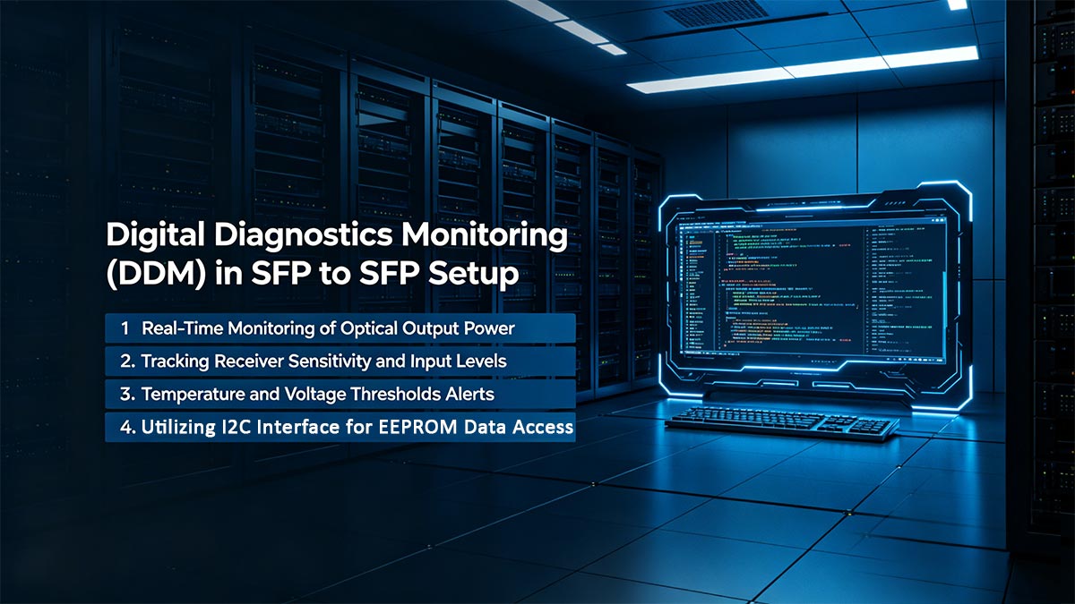 Monitorización de diagnósticos digitales (DDM) en la configuración de SFP a SFP