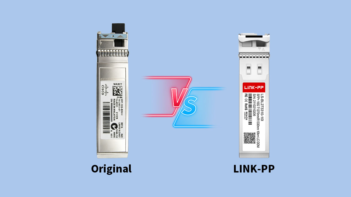 Módulos SFP-10G-BXU-I originais versus compatíveis