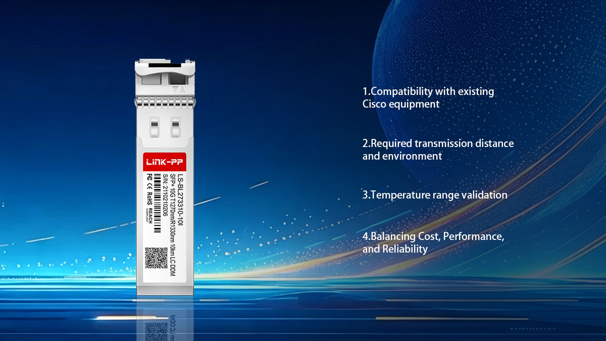 Como escolher o substituto certo para o Cisco SFP-10G-BXU-I
