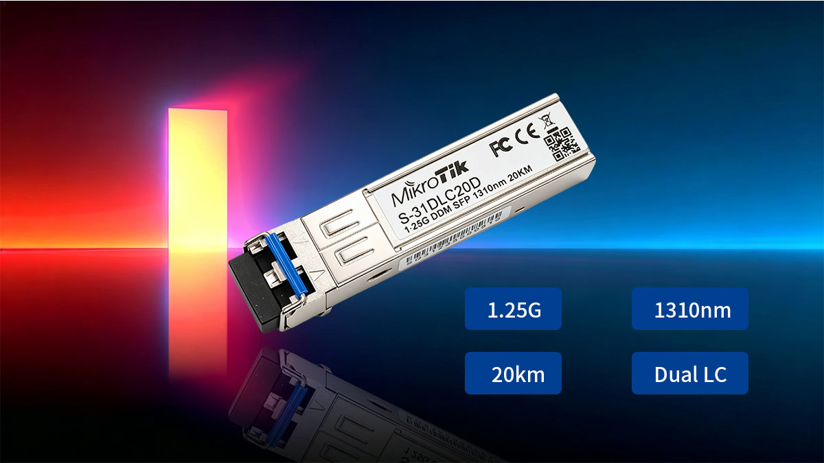 Visão geral da folha de dados do Mikrotik S-31DLC20D