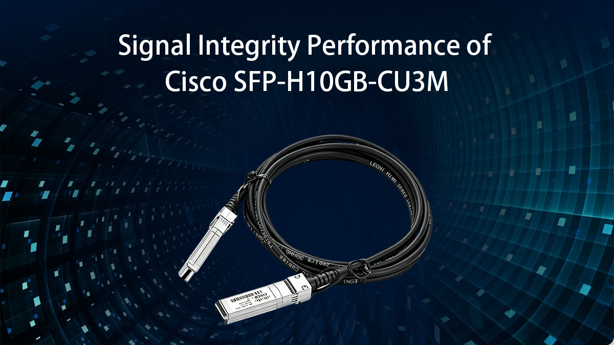 Desempenho de integridade de sinal do Cisco SFP-H10GB-CU3M