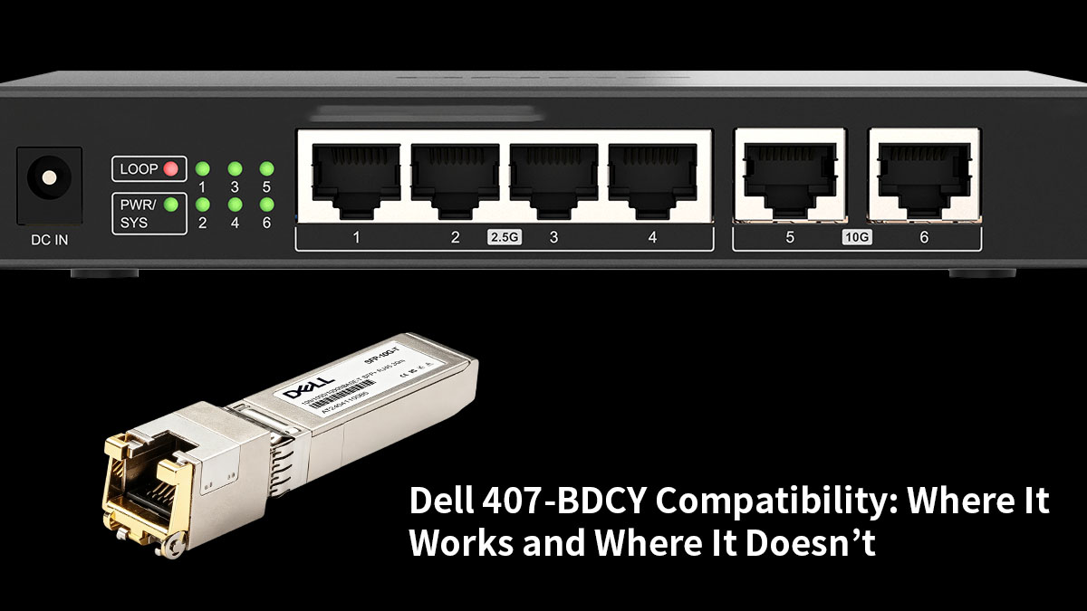 Compatibilité du Dell 407-BDCY&nbsp;: cas de fonctionnement et cas de non-fonctionnement