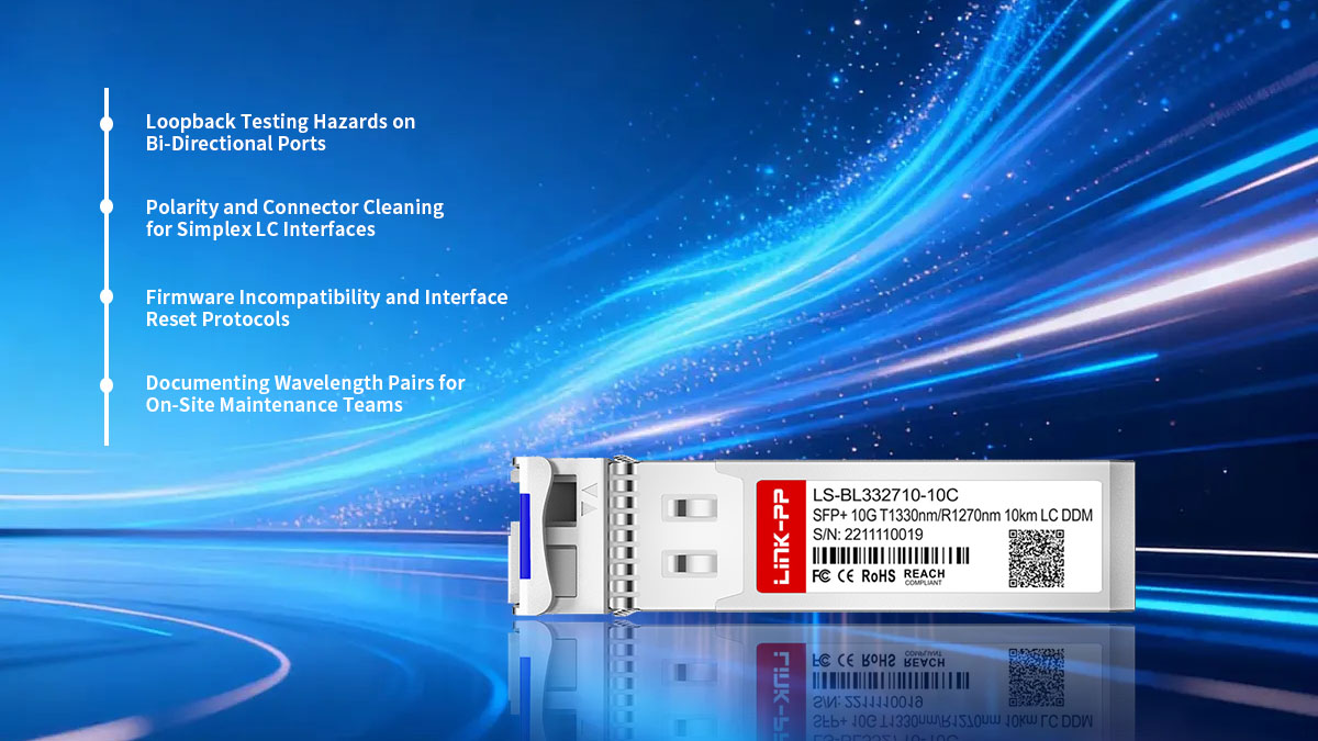 Evitando erros comuns de configuração com SFP BiDi 10G