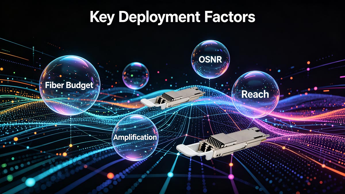 Key Deployment Factors: Fiber Budget, OSNR, Amplification, and Reach