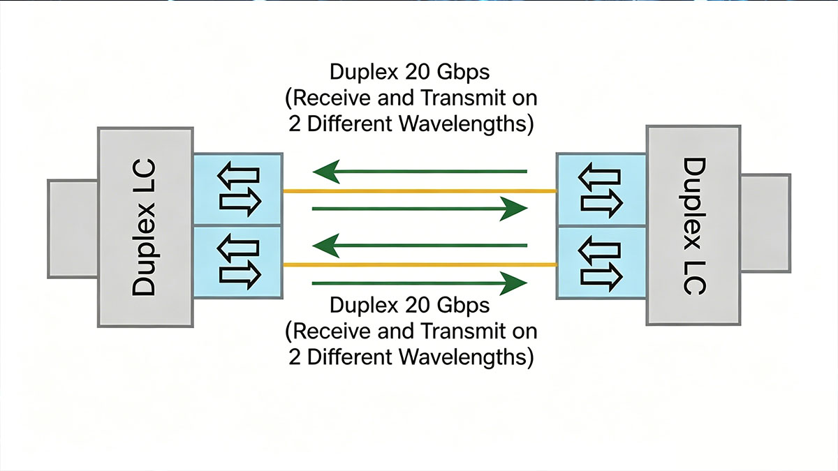 How QSFP 40G BiDi Works on Multimode Fiber