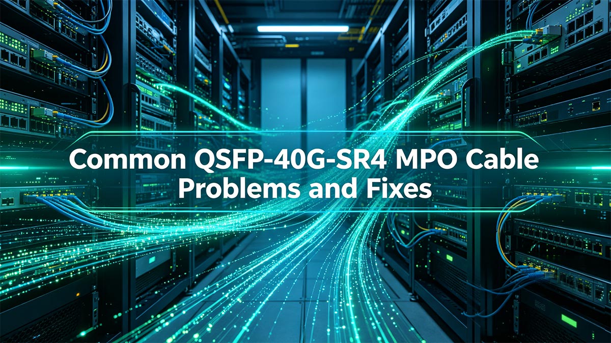 Problèmes courants et solutions liés aux câbles MPO QSFP-40G-SR4
