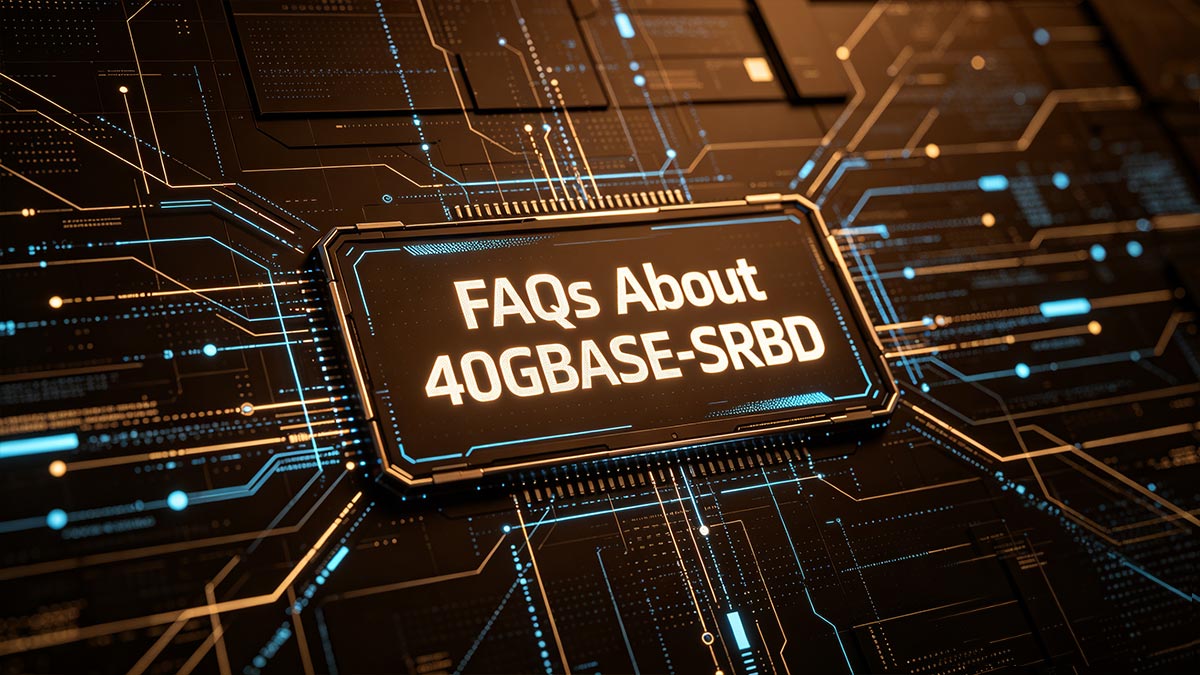 Perguntas frequentes sobre 40GBASE-SRBD