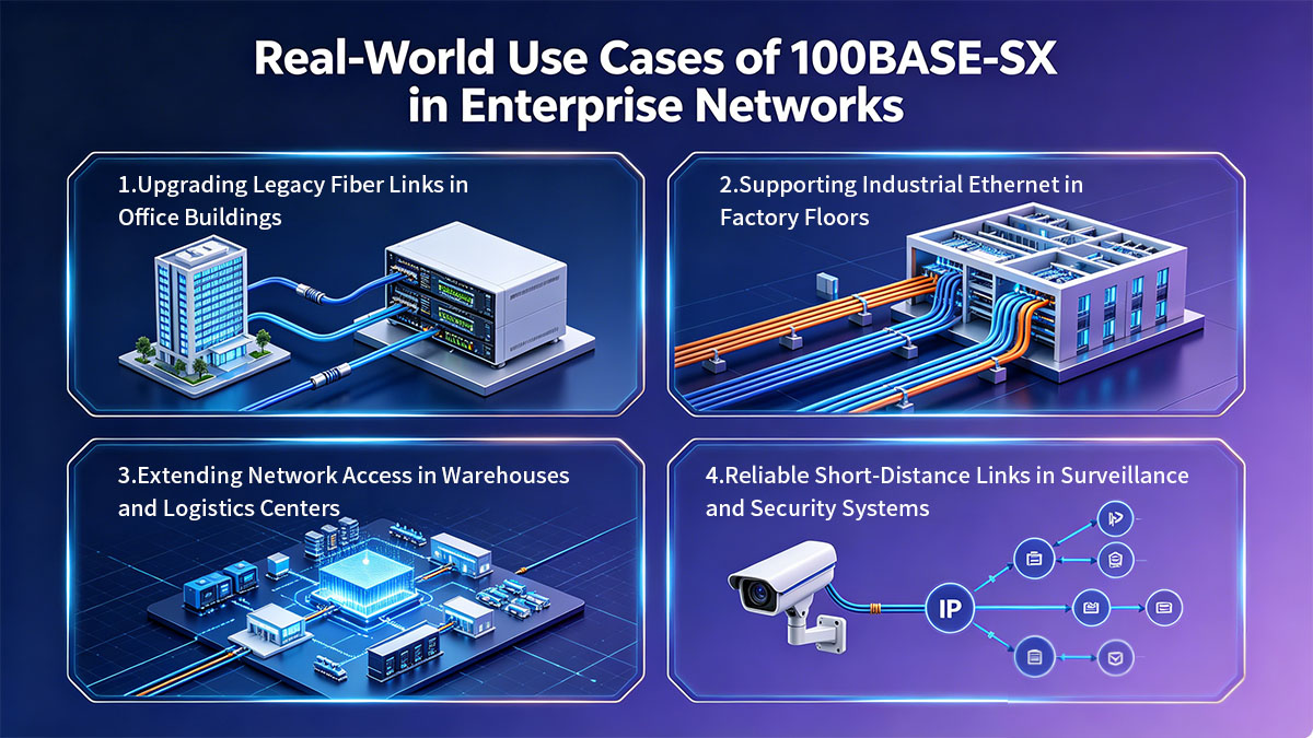 Casos de uso reales de 100BASE-SX en redes empresariales