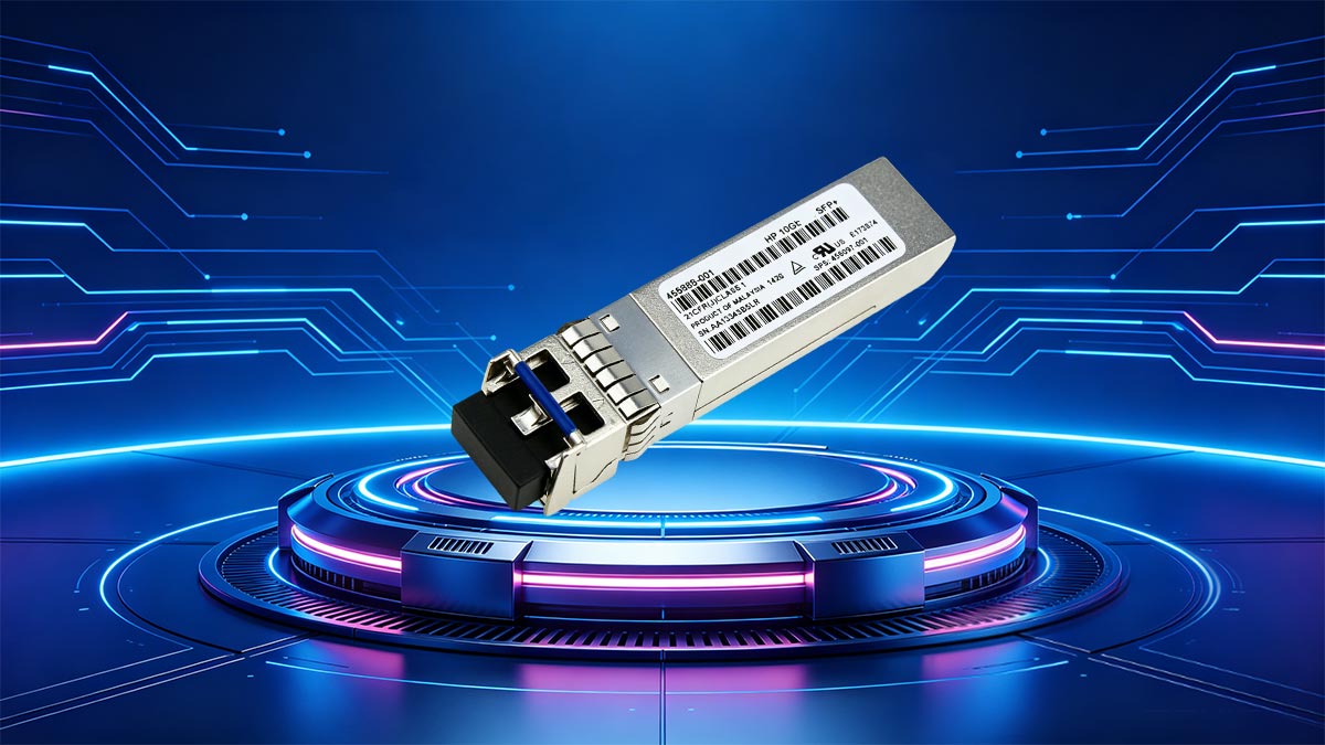 O que é o transceptor HPE 455886-B21 SFP+ LR?