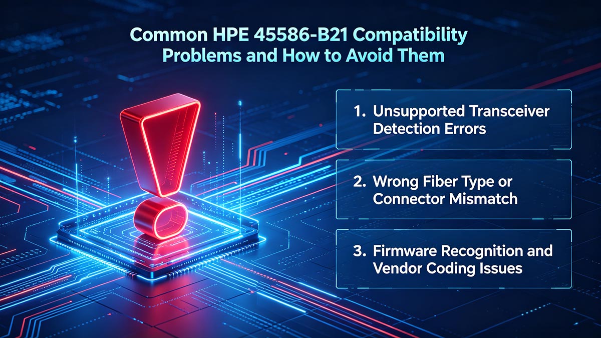 Problemas comuns de compatibilidade com o HPE 455886-B21 e como evitá-los