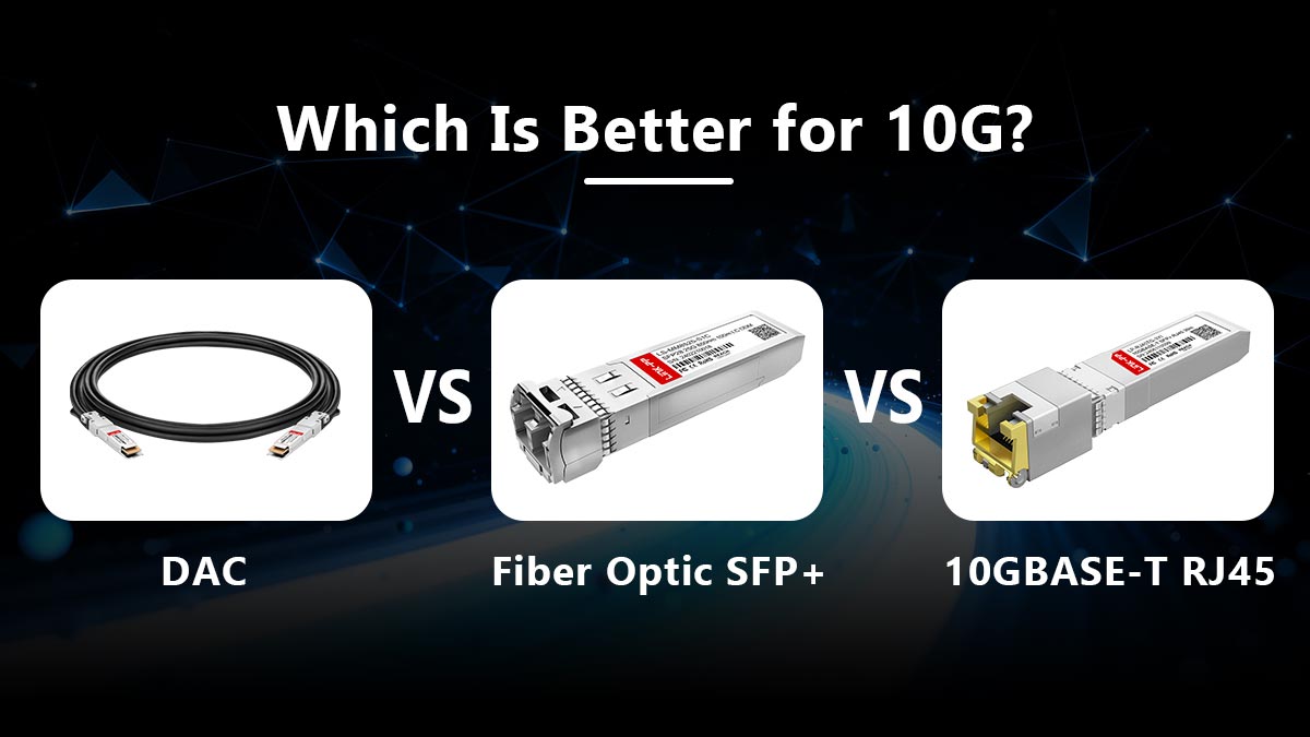HPE 487655-B21 vs. Fiber vs. RJ45: Which Is Better for 10G?