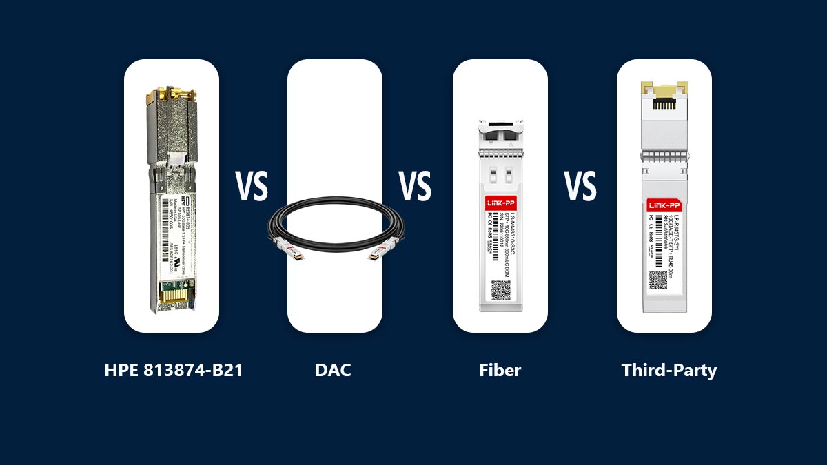 HPE 813874-B21 vs. DAC vs. Fibra vs. Alternativas Compatíveis
