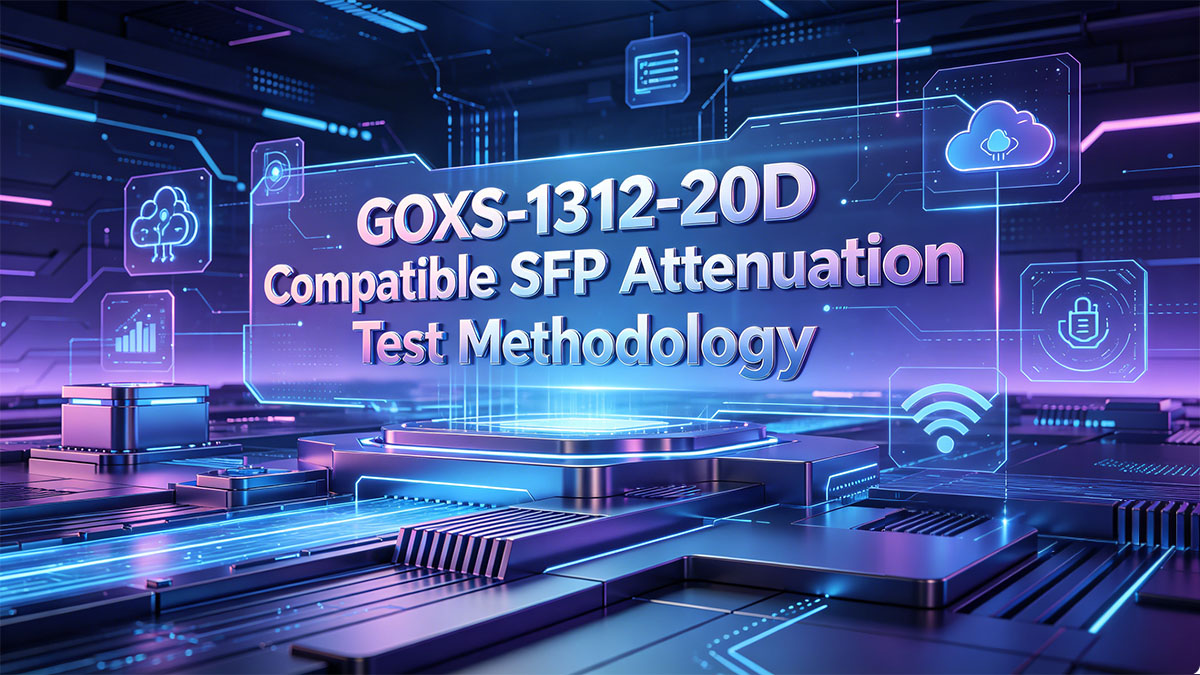 Méthodologie de test d'atténuation SFP compatible GOXS-1312-20D