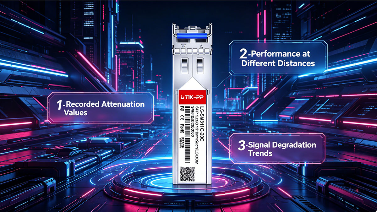 Analyse des résultats des tests d'atténuation des modules SFP compatibles GOXS-1312-20D