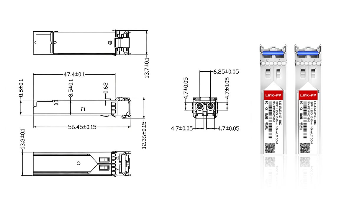 Princípios de projeto mecânico do conector SFP LC