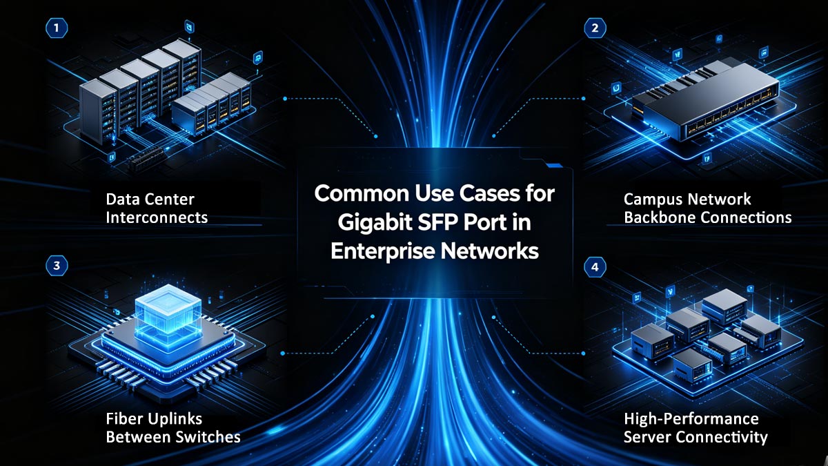 Casos de uso comunes para puertos SFP Gigabit en redes empresariales