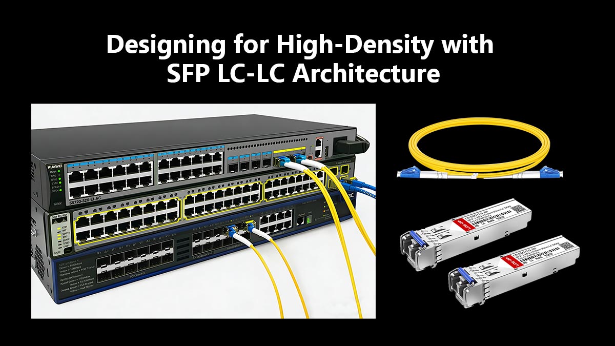 تصميم عالي الكثافة باستخدام بنية SFP LC-LC